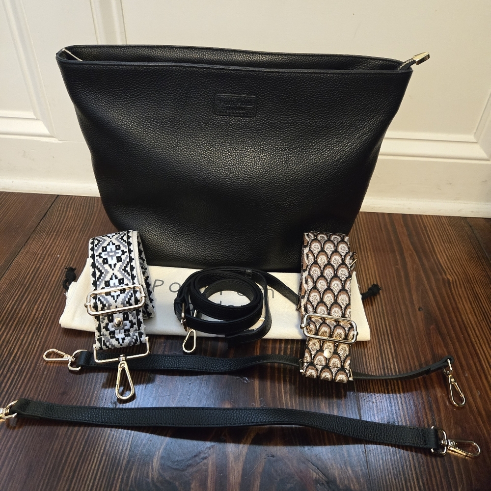 Pom Pom London Greenwich Bag In Black BNNU